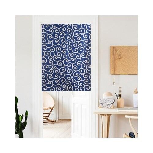 Japanese cloth blue door curtain cotton linen izakaya porch kitchen home portiere children living room decoration cooking shop