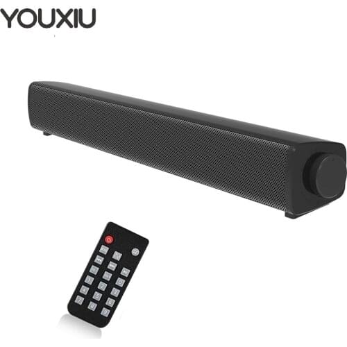 YOUXIU 10W Portable Speakers Bluetooth Soundbar HIFI Stereo Surround Desktop Sound bars Connected Phone Release Support TF Card