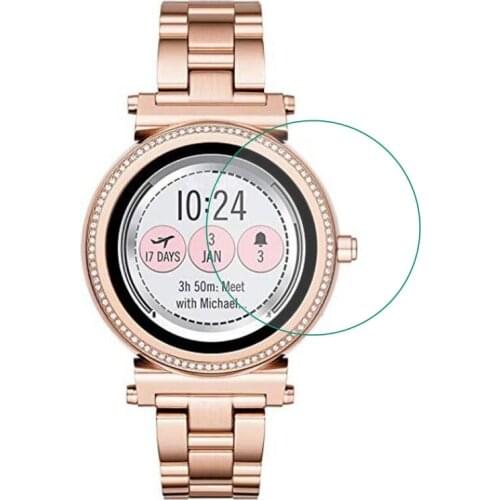 Tempered Glass Protective Film Guard For Michael Kors Access Sofie Watch Smartwatch Display Screen Protector Cover Protection