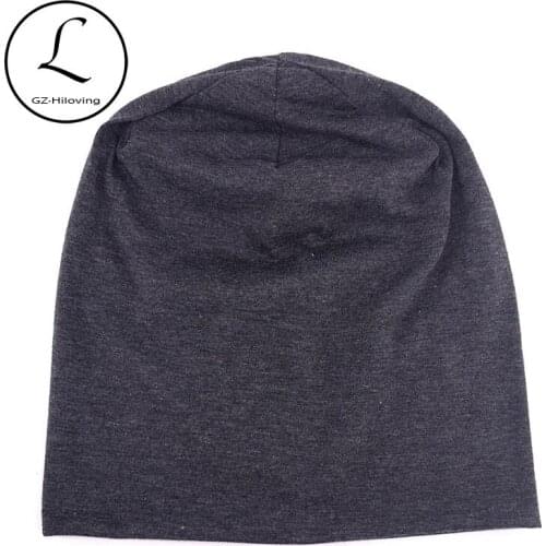 GZhilovingL Winter hats For Womens Men Unisex Soft Cotton Polyester Slouch Beanies hats Mens Hip hop hats And Caps Dropshipping