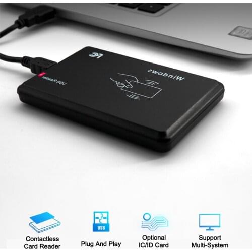 125Khz RFID Reader EM4100 USB Proximity Sensor Smart Card Reader no drive issuing device EM ID USB RFID IC RFID Card Reader