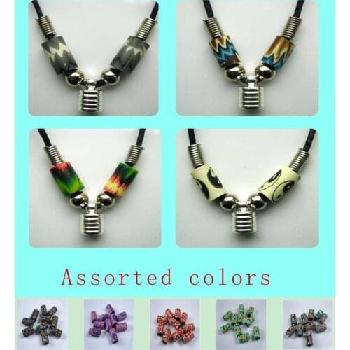 5PCS Fit For 6MM Caps Fimo Beads (Assorted Color) Premade Necklace Cord DIY Jewelry Making Findings Accessories