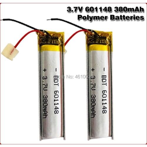 601148 3.7V 380MAH with protection board,601248 used for bluetooth MP3,MP4,MP5 GPS DVD lithium battery 601250