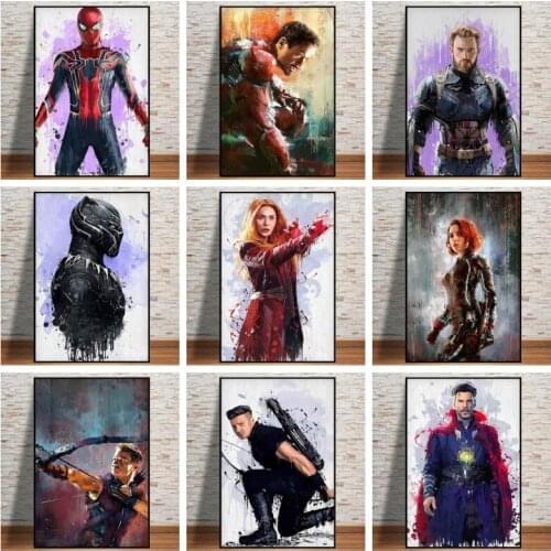 DIY 5D Diamond Painting Marvel Superhero Spiderman Full Round Mosaic Cross Stitch Kits Diamond Embroidery Picture Home Decor