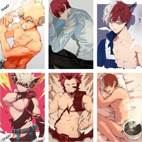 Diamond Painting Japanese Anime Picture Full Diamond Embroidery My Hero Academia Cross Stitch Kit Diamond Mosaic Home Decor