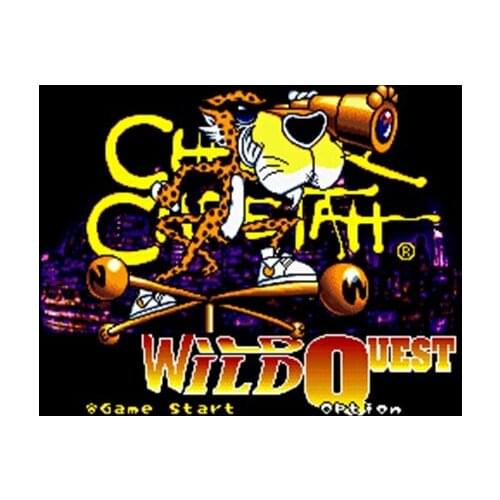 Chester Cheetah - Wild Wild Quest USA Version 16 bit Big Gray Game Card For NTSC Game Player