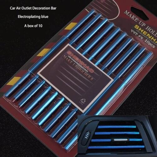 Car Air Outlet Decoration Strip Electroplate Car Decoration Strip Car Styling For Nissan qashqai tiida almera juke primera