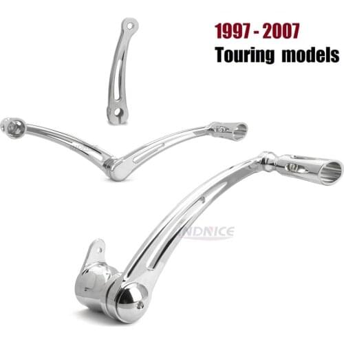 Deep edge CNC cut Brake shifter shaft levers for harley FL road king flhr Electra Glide FLHT FLTR Street Glide FLHX 1997-2007