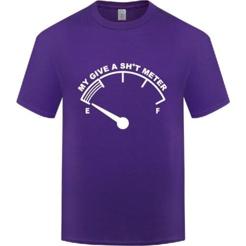 Funny My Give a Meter Cotton T Shirt Design Men O-Neck Summer Short Sleeve Tshirts Letter Tees