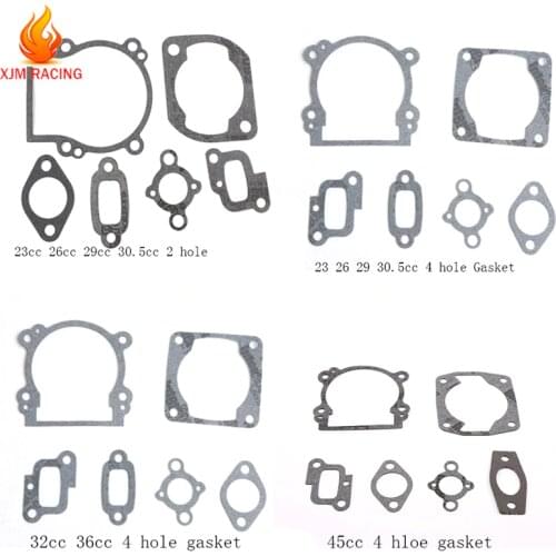 Gasket set for 23cc 26cc 29cc 30.5cc 32cc 36cc 45cc Engine for 1/5 HPI KM ROVAN Gtb Fg Ddt Mcd Fid Racing Baja Losi Parts