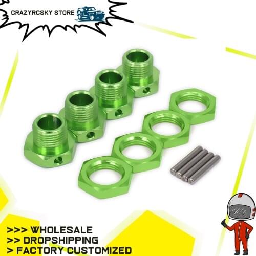 M17 17mm Aluminum Wheel Hex Hubs Adapter Nut Fine with Pin For 1/8 RC Car Hpi Hsp Traxxas Losi Axial Kyosho Tamiya Redcat Himoto