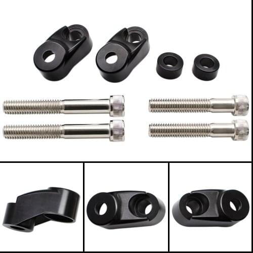 Motorcycle Chrome Front Turn Signal Relocation Kit For Harley 39mm 49mm Sportster FXR FXD Dyna