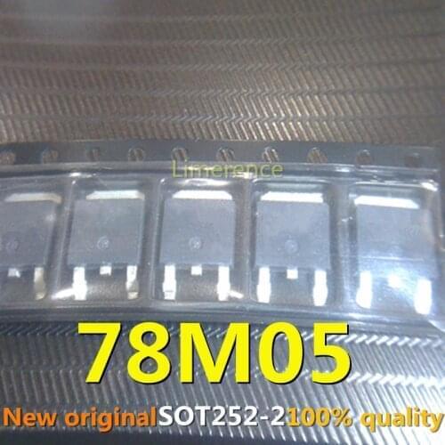 10PCS 78M05 TO252 MC78M05 LM78M05 0.5A +5V TO-252 new and original IC Chipset