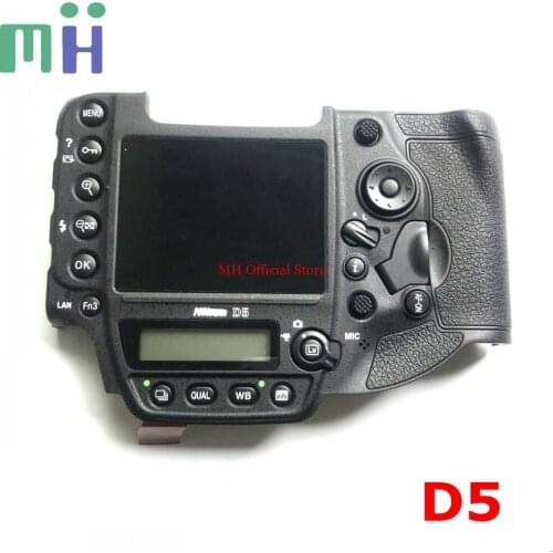NEW For Nikon D5 Back Cover Rear Case Shell with LCD Display Screen Button Connect Flex Cable Camera Replacement Spare Part