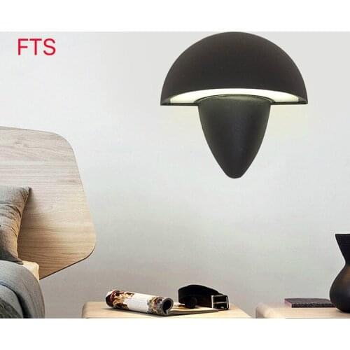 New creative modern mushroom wall light bedroom living room study aisle hotel room simple waterproof 8W wall lamp