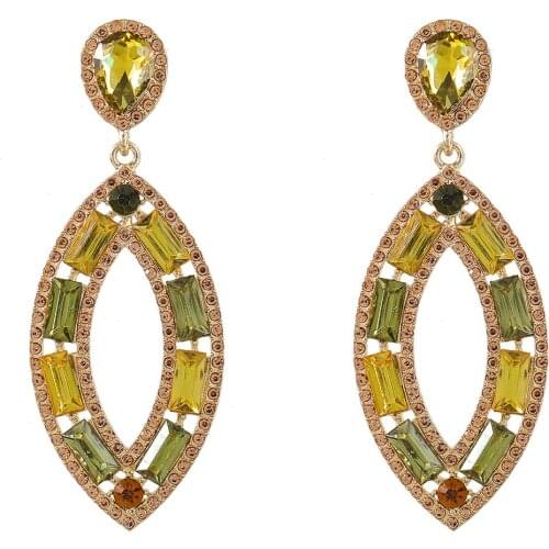 3Colors Rhinestone Water Drop Dangle Earings For Women Fashion Jewelry Girls' Daily Collection Earrings Accessories