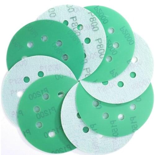 50PCS 5in Wet Dry Sanding Discs Random Orbital Sandpaper Grit 2000 Automotive