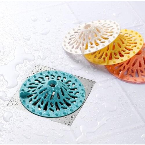 Anti-clogging Floor Drain Cover Toilet Volcanic Shape Kitchen Bathroom Sink Filter Hair Sewer Hair Filter Multi-color Optional