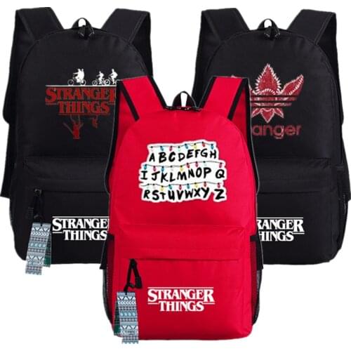 Stranger Things Backpack Bag American TV Series Cosplay Backpack Anime Oxford Schoolbags Fashion Unisex Travel Laptop Bag Gift