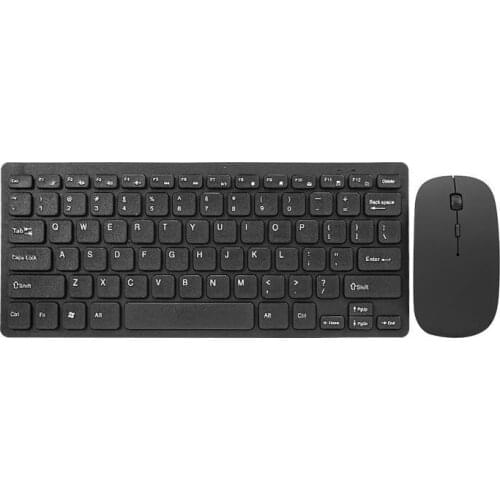 Ultra-Thin Mini Portable Chocolate Wireless Keyboard Mouse Set Wireless Gaming Office Home for PC Laptop