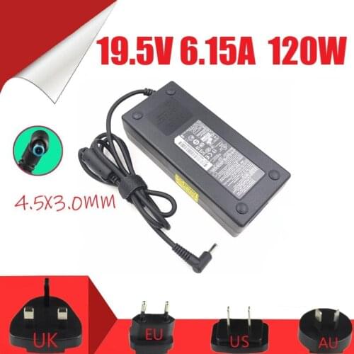 New 4.5X3.0mm 19.5V 6.15A 120W AC Power Adapter for Hp Envy Pavilion Touchsmart Sleekbook 15 15t 17 M6 M7 Laptop Charger