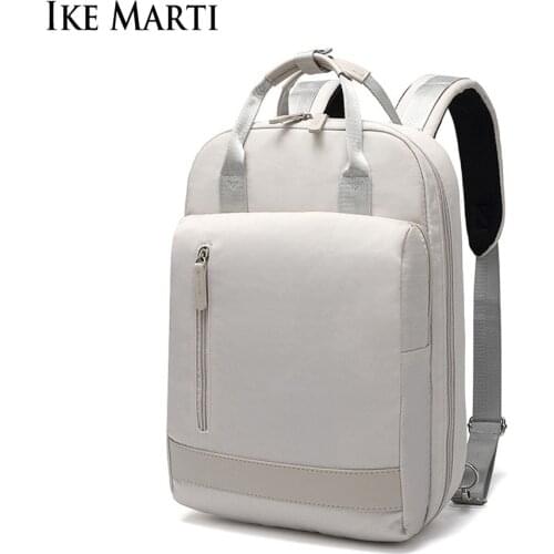 IKE MARTI Women Laptop Backpack 15.6 Inch Daypack School Bag Girl Fashion Sac A Dos Femme 2021 Man Waterproof Charging Backpack
