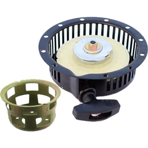 1Set Pull Recoil Starter Assy(Clock Wise) for 186F(FA) L100 9HP Air Cooled Diesel Engine Powered 5~5.5KW Generator