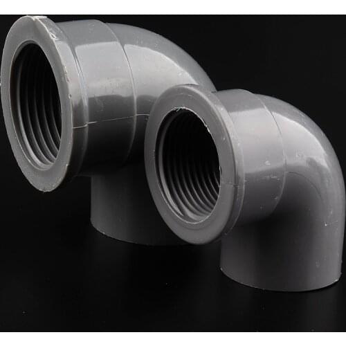 14pcs 20~32mm PVC Pipe Equal 90 Degree Elbow Connectors Irrigation 1/2"~3/4" Female Thread Reducing Joints Water Pipe Fittings
