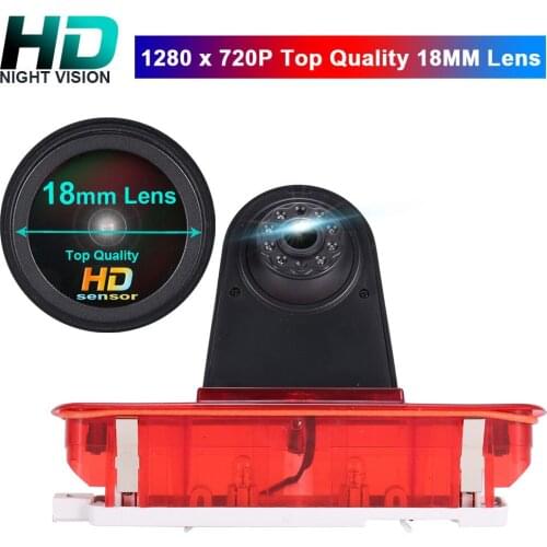18mm HD lens car camera for Ford Doblo 263 van 2010-2020 Opel Combo 2011-2018 Vehicle Camera High Mount Stop Lamp Parking Light