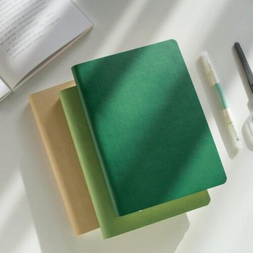 2021 Soft PU Leather 136 Sheets A5 Line Notebook Journal Diary Planner Agenda Planner Paperlaria Kawaii School Stationery