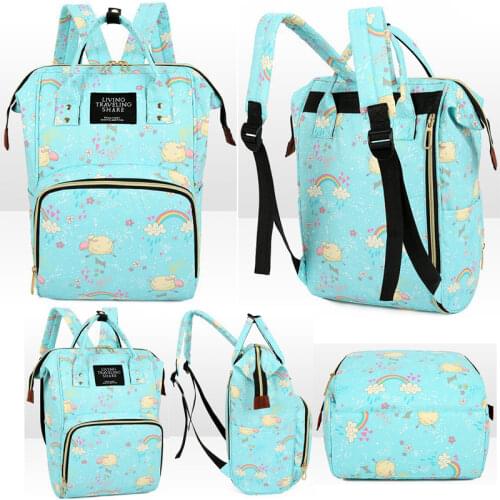 Diaper Bag Backpack Mom Travel Backpack Nappy Bags Large Capacity Maternity Bag Stroller Strap Wide Shoulder Strap