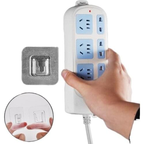 5/10Pair Double-Sided Adhesive Wall Hooks Hanger Strong Transparent Suction Cup Holder For Kitchen Dubbelzijdig Klevende Haken