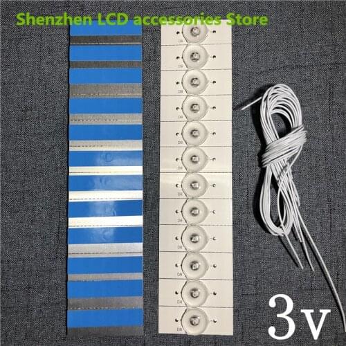 Aluminium 100%NEW 3V SMD Lamp Beads with Optical Lens Fliter for LED TV Repair SVH420A72-REV3 SVH420A72