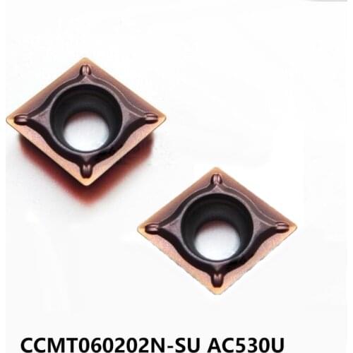 CCMT0602 CCMT060202N-SU AC530U CCMT060202 CCMT 060202 Carbide Inserts Lathe Cutter Tools utensili tornio Turning Tool