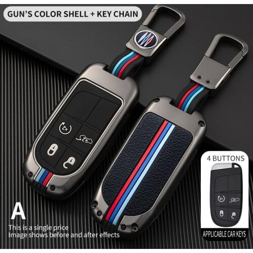 2 3 4 5 Buttons Smart Remote Key case for Dodge Charger Challenger Durango Journey Jeep Grand Cherokee Renegade Fiat Freemont
