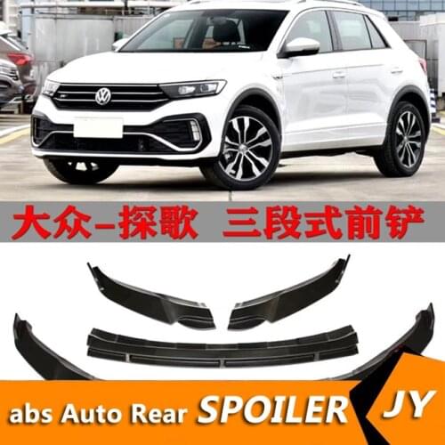 For Volkswagen T-ROC Body kit spoiler 2014-2020 T-ROC ABS Rear lip rear spoiler front Bumper Diffuser Bumpers Protector