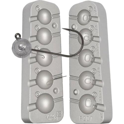 Mould lead Jig Head by gr.20 to gr. 40 F 207