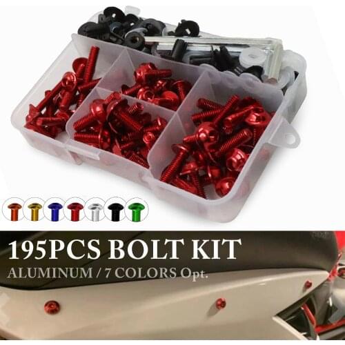 For Honda For Kawasaki Z750 Z800 For YAMAHA MT07 MT09 MT10 R1 3 Full Fairing Bolts Fasteners Kit M5 M6 Bodywork Screws Nut Set