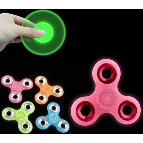Light Fidget Hand Spinner Colorful Lighting For Autism and ADHD Finger Spinner Anti Stress Gift Toy