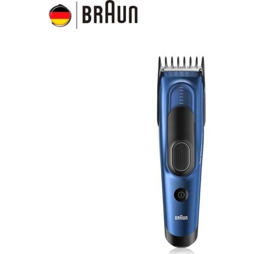 Braun HC5030 Hair Clipper with 2 Dedicated Combs 17 Precise Length Setting Fully Washable Memory Safety Lock System Dual Battery