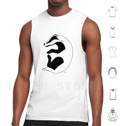 Badger Tank Tops Vest Badger Animal Animals Cute Cute Animal