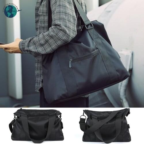 Mens Nylon Handbags Travel Bags Large Capacity Luggage Bag Mens Lightweight Casual Shoulder Messager Tote