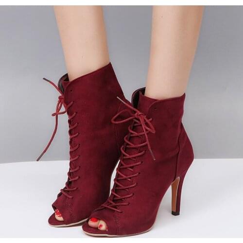 New Women Boots High Heels Gladiator Heels Summer Ladies Shoes Female Fashion Open Toe Sandals Party Wedding Stiletto