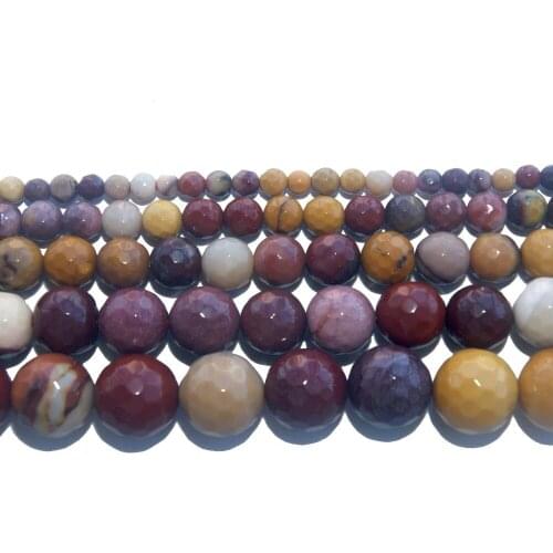 Faceted Natural Stone Egg Yolk Loose Beads 4 6 8 10 12 MM Pick Size For Jewelry Making Charm DIY Bracelet Necklace Material