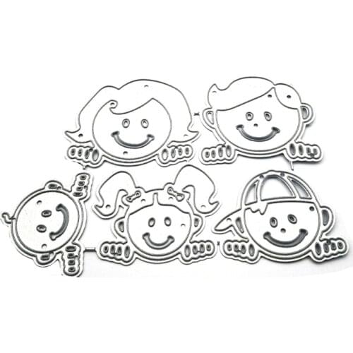 Family Metal Cutting Dies Stencil DIY Scrapbooking Album Paper Card Template Mold Embossing Craft Decoration