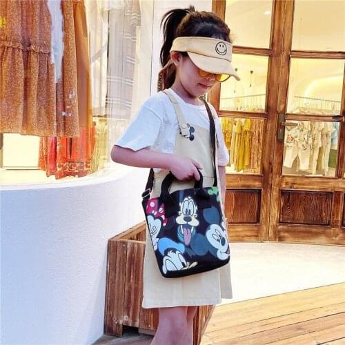 Disney Mickey Mouse Donald Duck Cartoon Schoolbag Shoulder Bag Diagonal Bag Handbag Children Bag satchels Anime cute Ladies bag
