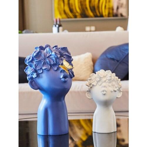 Modern Art Children Resin ornaments living room TV cabinet porch wine cabinet bookcase home craft decoration L4