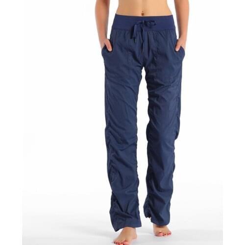 High quality Loose Workout dance studio pants high waist sports pants for women Casual gym long wide leg pants women K100D