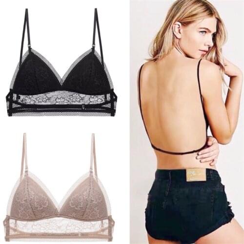 3 Styles Sexy Bra Corset Beauty Back Big Backless Lingerie U-Shape Push Up Seamless Lace Bralette Underwear Tops нижнее белье