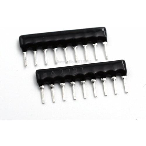 30PCS DIP Exclusion Network Resistor Array 9Pin 22K ohm A223J 22KR Resistance Network Array A09-223J